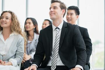 group of business people workshop training in business event at seminar room.