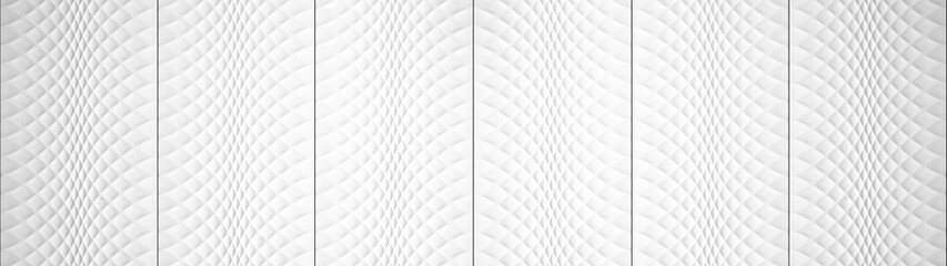 White geometric rue diamand lozenge 3d tiles texture Background banner panorama