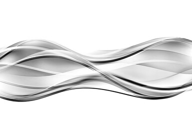 Black and white abstract design. Flowing grey lines background.