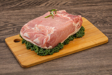 Pork meat piece for cooking