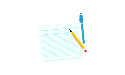 Cute colorful pencils and cute patterns.