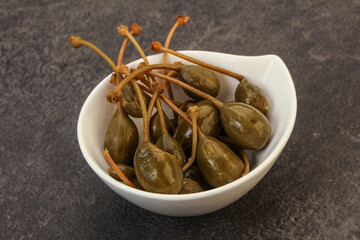 Caper berries in the bowl