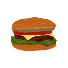 Art & Illustration hot burger