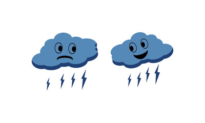 Beautiful clouds in the sky nature.