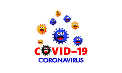 Sign of a dangerous anti coronavirus  Coronavirus sign  Anti Covid-19.