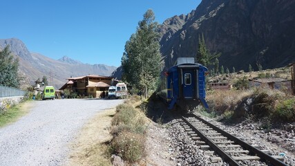 train in the mountains