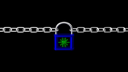 Concept: Coronavirus lockdown.