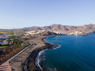 Las Playitas beach aerial view, Fuerteventura