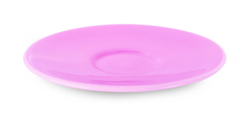 empty plate isolated on white background.