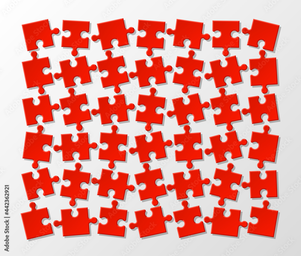 Aufkleber A lot of piece flat puzzle presentation. Many step circle business background. Section compare service banner. illustration template color shape . 3d Abstract Background