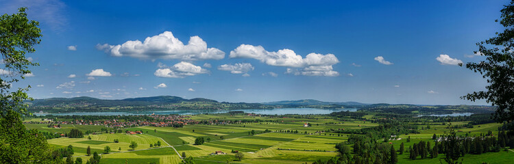 Panorama Forggensee im Allgäu