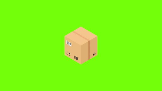 Box parcel icon animation