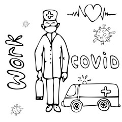 set of doctors to save lives during a pandemic