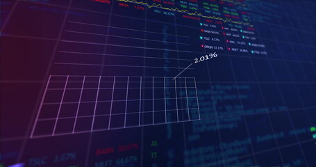 Image of stock market display with price going up and down 4k