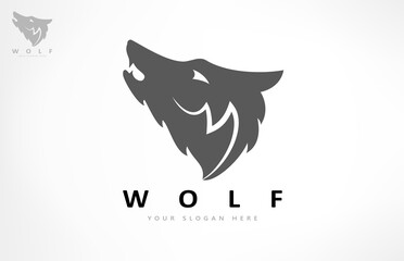 Wolf logo vector. Animal design.