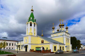 Church architecture of Murom, a city in Russia. 