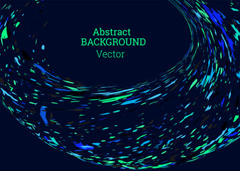 Multi-colored paint splashes, strokes, dust particles, litter blown by the wind. Design template for the design of banners, posters, booklets, covers, magazines. EPS 10 © HALINA YERMAKOVA