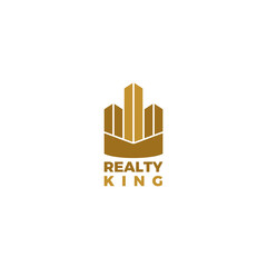 Simple Realty City Scape Business Logo Design Template
