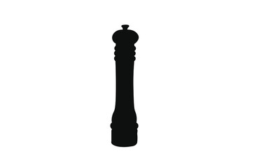 pepper grinder, spice shaker, black pepper, salt mil sihoulette