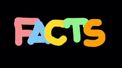 Facts on a blackboard 