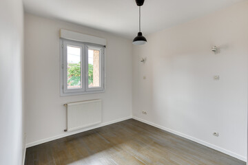 empty room with door