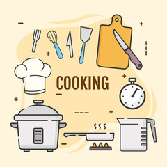 Cooking set of symbols