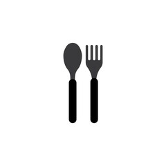 Spoon icon logo vector illustration