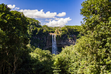 Fototapeta premium Chamarel Waterfall in Mauritius Island