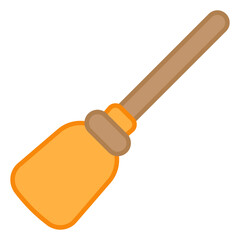 A trendy vector design of broom icon