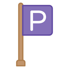 A premium download icon of stop board