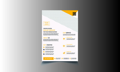 Corporate business flyer template design vector.