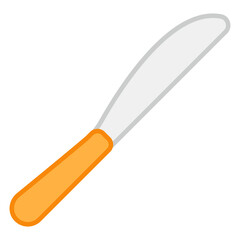A trendy design icon of knife