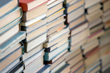 Background. Many old books and textbooks are in the library. for reading enthusiasts and book lovers