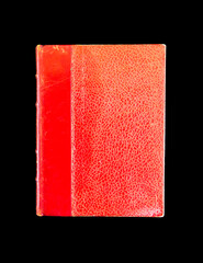 Old book on black background
