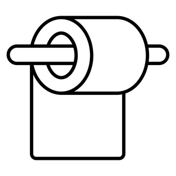 A modern design icon of tissue roll
