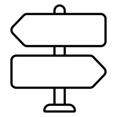 Fototapeta premium A perfect design icon of roadpost