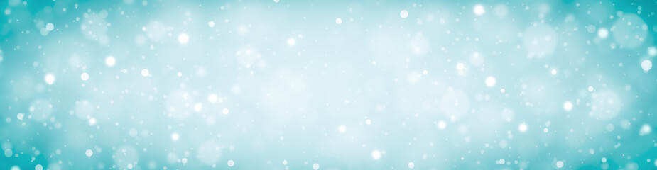 Fototapeta premium abstract blur blue background texture with white snow on Christmas background