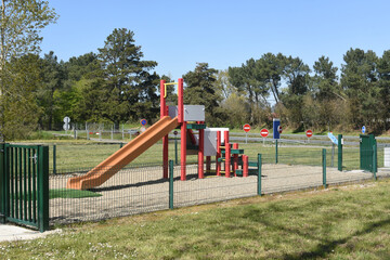 child's play on a motorway rest area