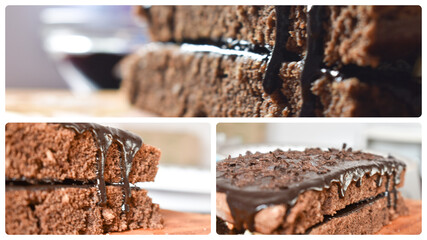 cake with chocolate