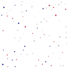 Coral Confetti Space. Blue Starry Sky. Indigo Stars Wallpaper. American Vector Isolated. Sliver Pattern Banner. White Texture Anniversary. Celebration Anniversary.