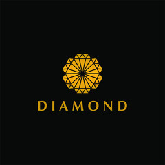 Diamond Ornament Symbol Logo Design