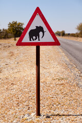 Botswana Road Sign 
