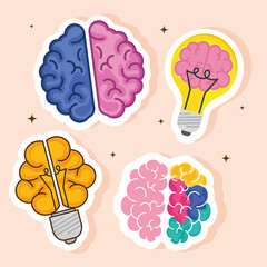brains labels set