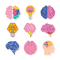 brains icon group