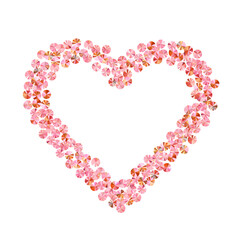 Rosy gold sequin confetti placer vector illustration. Valentine's day background design. Circle sparkling tinsel particles holiday glitter. Romantic love valentine confetti.