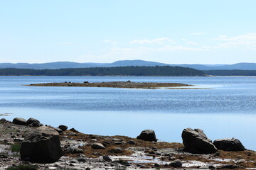 lake and mountains
