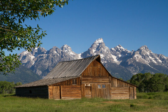Old barn in the Tetons