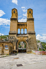 Fototapeta premium Ancien pont suspendu Mirabeau