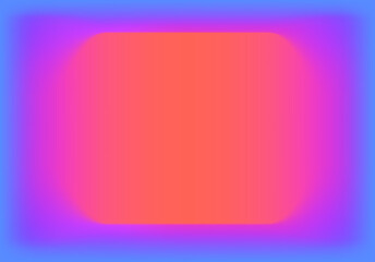 Abstract background with vibrant gradient from blue to orange with violet and pink. Vivid and fluid color mix.