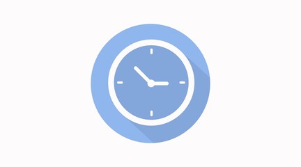 Clock Icon. Vector isolated illustration of a clock